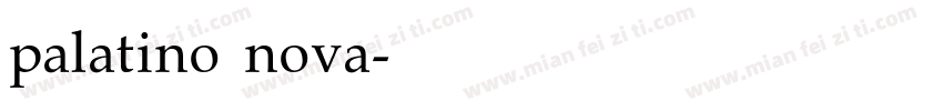 palatino nova字体转换